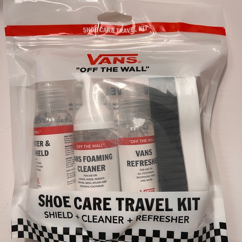Unopened VANS shoe care kit.